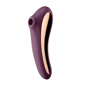 Вакуумний стимулятор з вібрацією Satisfyer Dual Kiss Wine Red в Києві от компании Elektromax