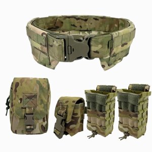 Тактичний пояс Molle Cordura 500D PU з IRR просоченням + 4 підсумка мультикам в Києві от компании Elektromax