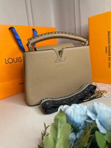 Сумка жіноча Louis Vuitton Capucines бежева wb003