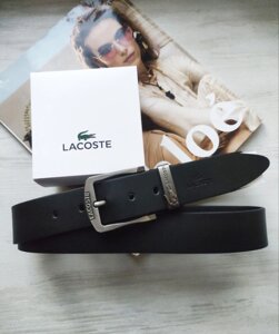 Шкіряний ремінь Lacoste black в Києві от компании Elektromax