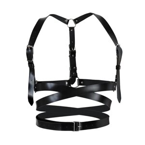 Шкіряна портупея Art of Sex - Melani Leather harness, Чорна XS-M в Києві от компании Elektromax