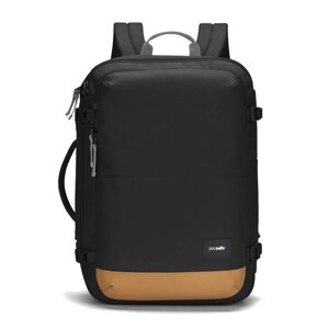 Рюкзак антизлодій антизлодій Pacsafe GO Carry-on 34L, 7 ступенів захисту (насичений чорний, 47 х 32 х 20 см)