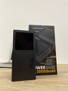 Павербанк з ліхтариком BeePower 20000mAh 22.5W чорний в Києві от компании Elektromax