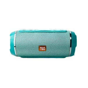 Колонка портативна T&G TG116 Bluetooth FM бірюзовий