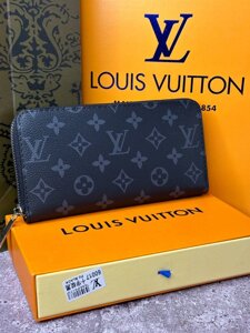 Чоловічий шкіряний гаманець Louis Vuitton Zippy Monogram Eclipse k037 в Києві от компании Elektromax