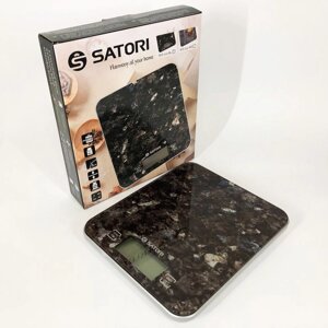 Ваги кухонні Satori SKS-211-BL 15 кг, Ваги для зважування продуктів, Ваги харчові, кулінарні