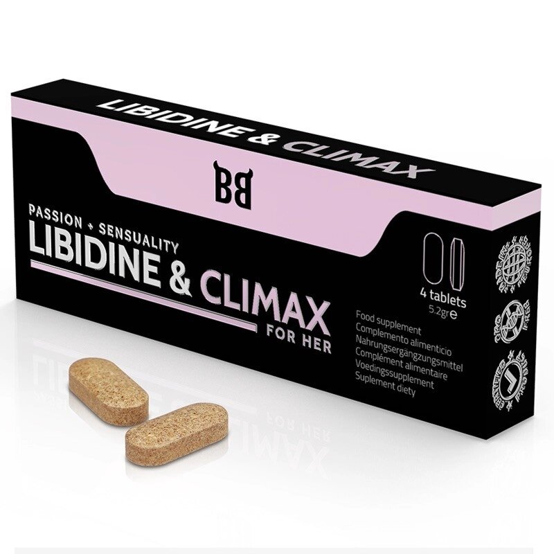 Підвищення лібідо Blackbull Libidine Climax Increase For Women, 4 капсули від компанії Elektromax - фото 1