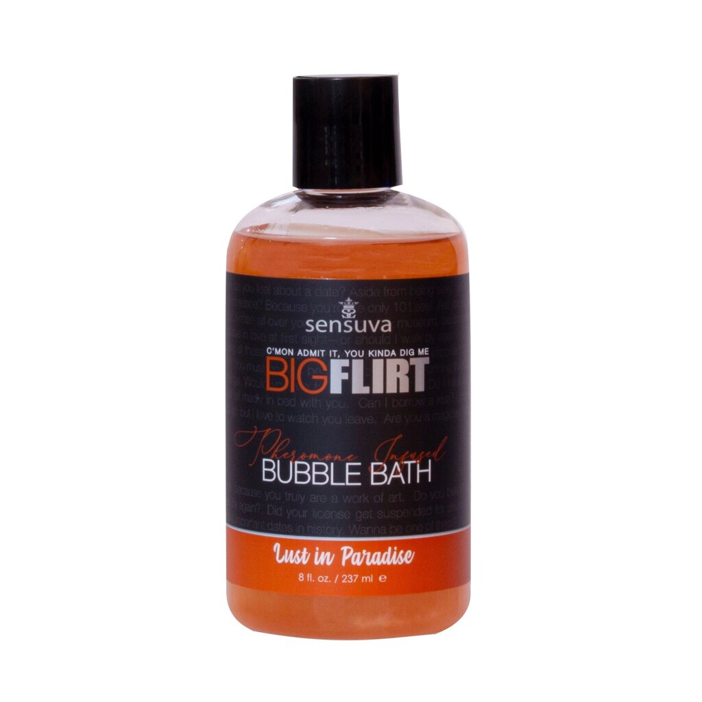 Піна для ванни Sensuva — Big Flirt Pheromone Bubble Bath — Lust in Paradise (237 мл) від компанії Elektromax - фото 1