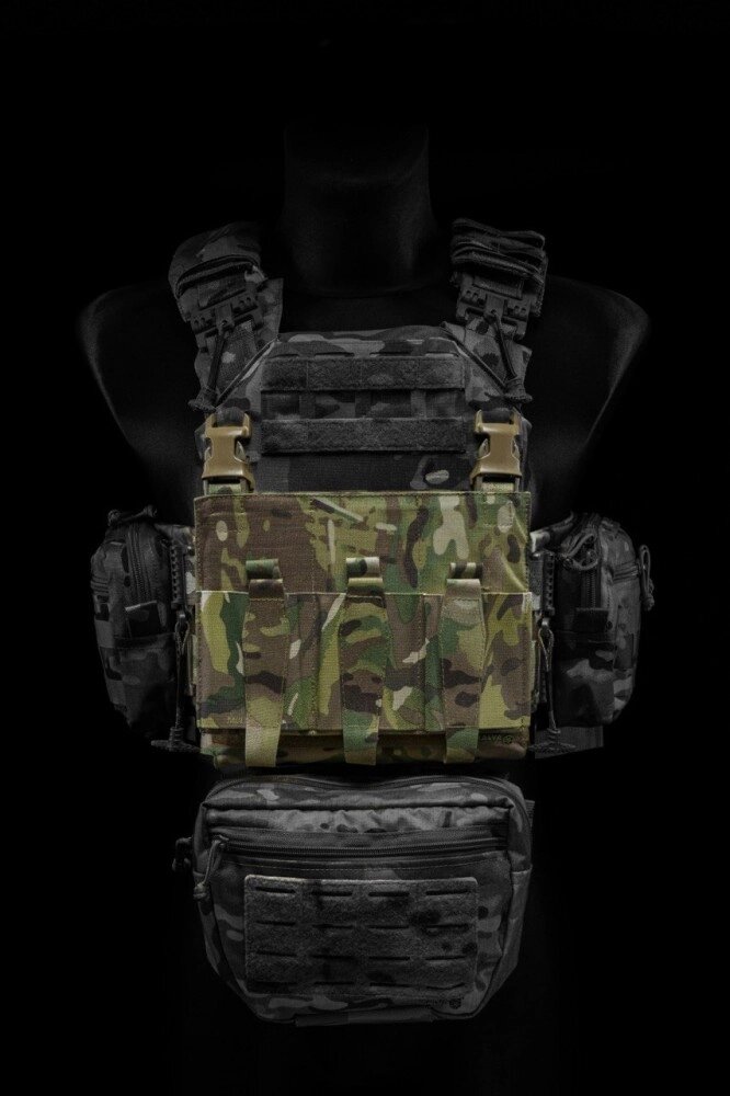 Плакард під 3 магазини АК  з фастексами Cordura MultiCam Original 500 den від компанії Elektromax - фото 1