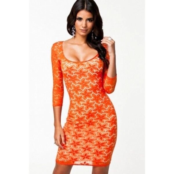 Плаття - помаранчевий від компанії Elektromax - фото 1