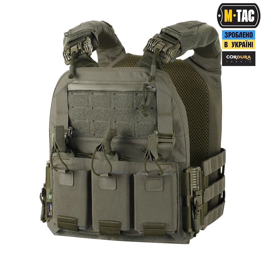 Плитоноска подвійного скидання  M-TAC Cuirass Fast QRS Ranger Green від компанії Elektromax - фото 1