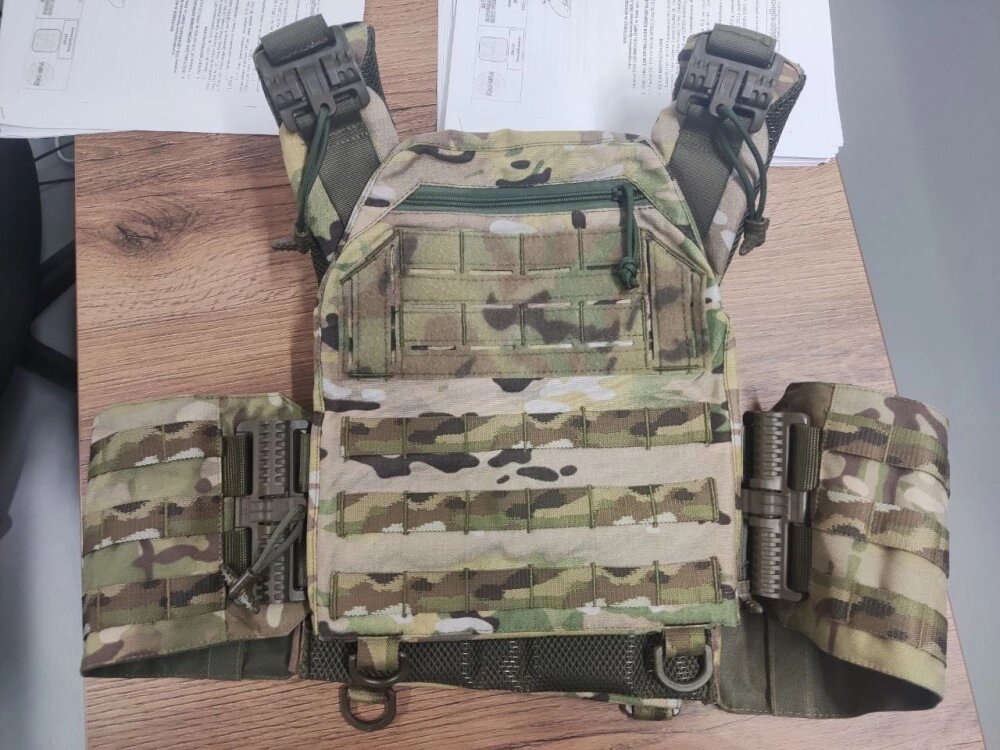 Плитоноска швидкого скидання GEN. 2 Pro Cordura 1000D мультикам від компанії Elektromax - фото 1