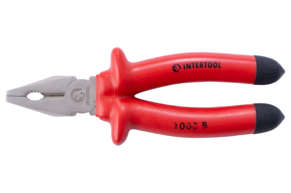 Плоскогубці Intertool - 200 мм 1000В 1 шт. від компанії Elektromax - фото 1