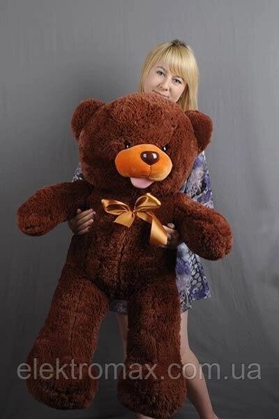 Плюшевий ведмедик "Ведмедик-шалунішка" 120 см шоколадний від компанії Elektromax - фото 1