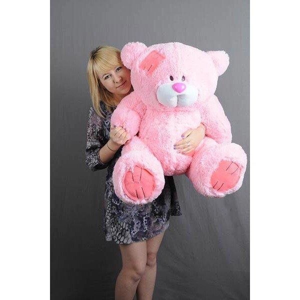 Плюшевий ведмідь "Гриша" Рожевий 100 см від компанії Elektromax - фото 1