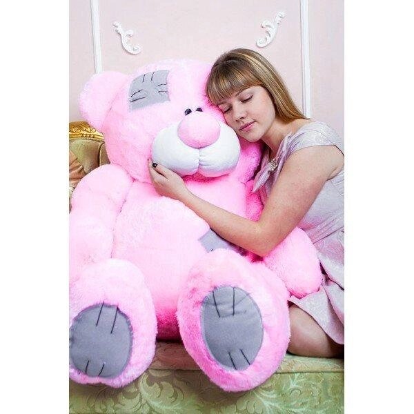 Плюшевий ведмідь "Гриша" Рожевий 150 см від компанії Elektromax - фото 1
