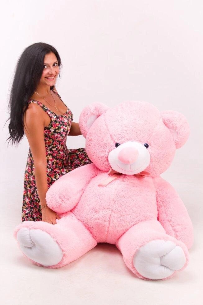 Плюшевий ведмідь "Томмі" Рожевий 150 см від компанії Elektromax - фото 1