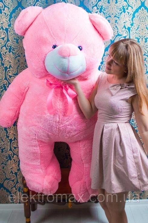Плюшевий ведмідь "Веніамін" 160 см рожевий від компанії Elektromax - фото 1