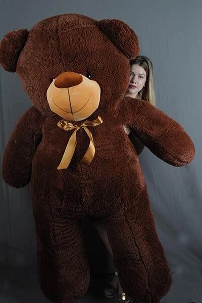 Плюшевий ведмідь "Веня" Шоколадний 200 см від компанії Elektromax - фото 1