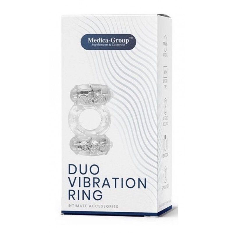 Подвійне вібро чоловіче кільце Duo Vibration Ring від компанії Elektromax - фото 1