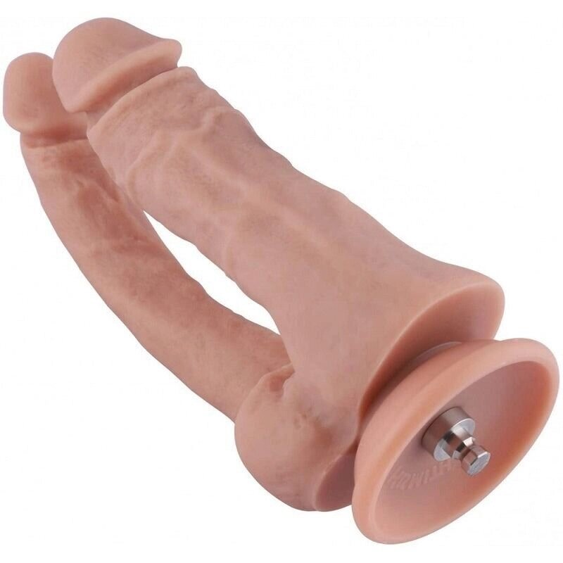 Подвійний фалоімітатор Hismith 9.8" Double Penetrator Silicone Dildo від компанії Elektromax - фото 1