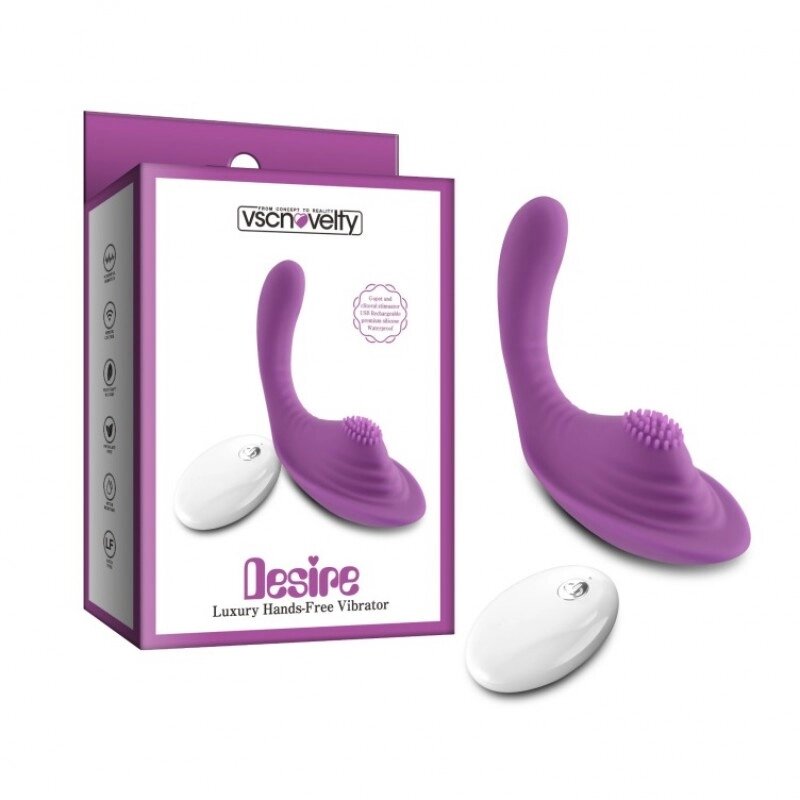 Подвійний Масажер  Desire Luxury Hands-Free Vibrator від компанії Elektromax - фото 1