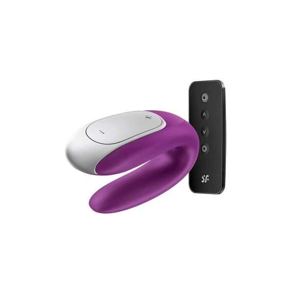 Подвійний веселий сатиффайер фіолетовий стимулятор для пари від компанії Elektromax - фото 1