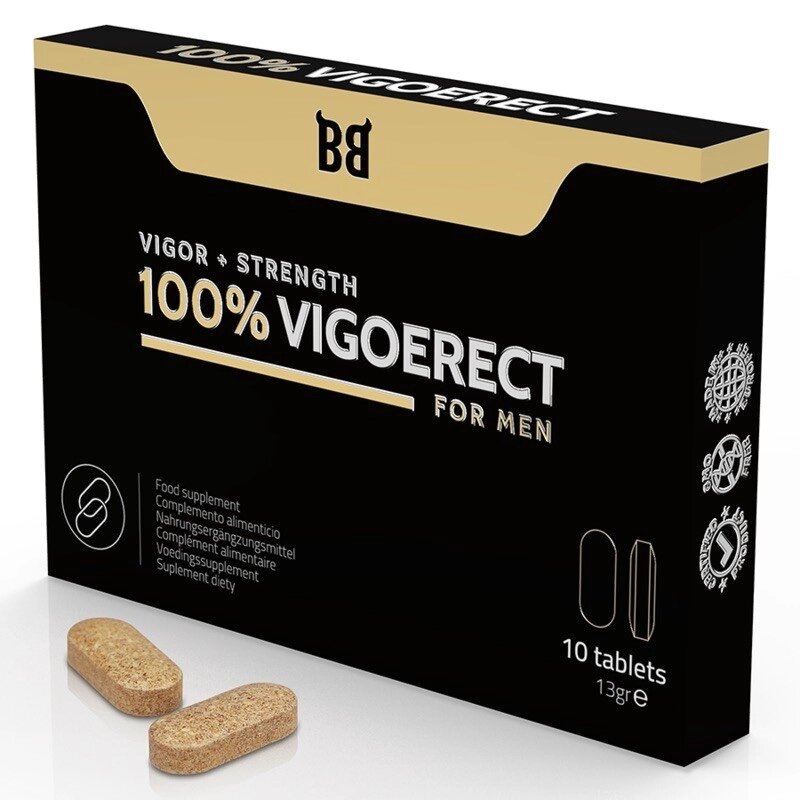 Поліпшення ерекції Blackbull 100% Vigoerect Vigor Strength For Men, 10 таблеток від компанії Elektromax - фото 1