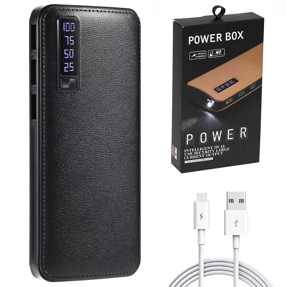 Портативний зарядний пристрій Павербанк 50000 mAh 3хUSB Power Bank Smart Tech. Колір: чорний від компанії Elektromax - фото 1