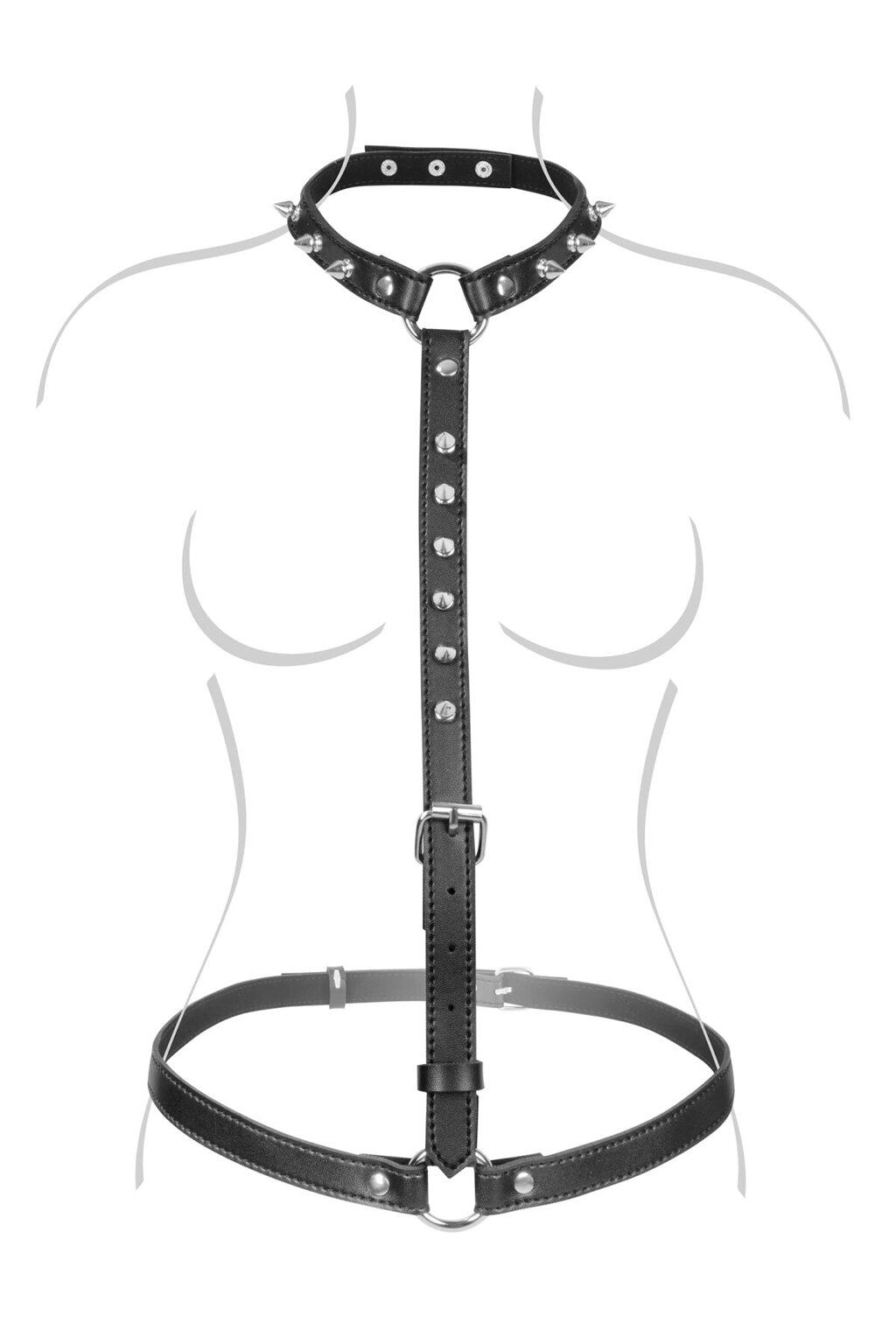 Портупея на тіло Fetish Tentation Sexy Adjustable Harness від компанії Elektromax - фото 1