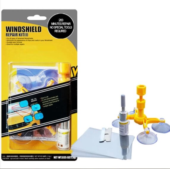 Повний набір для ремонту лобового скла Sunroz Windshield Repair Kit від компанії Elektromax - фото 1