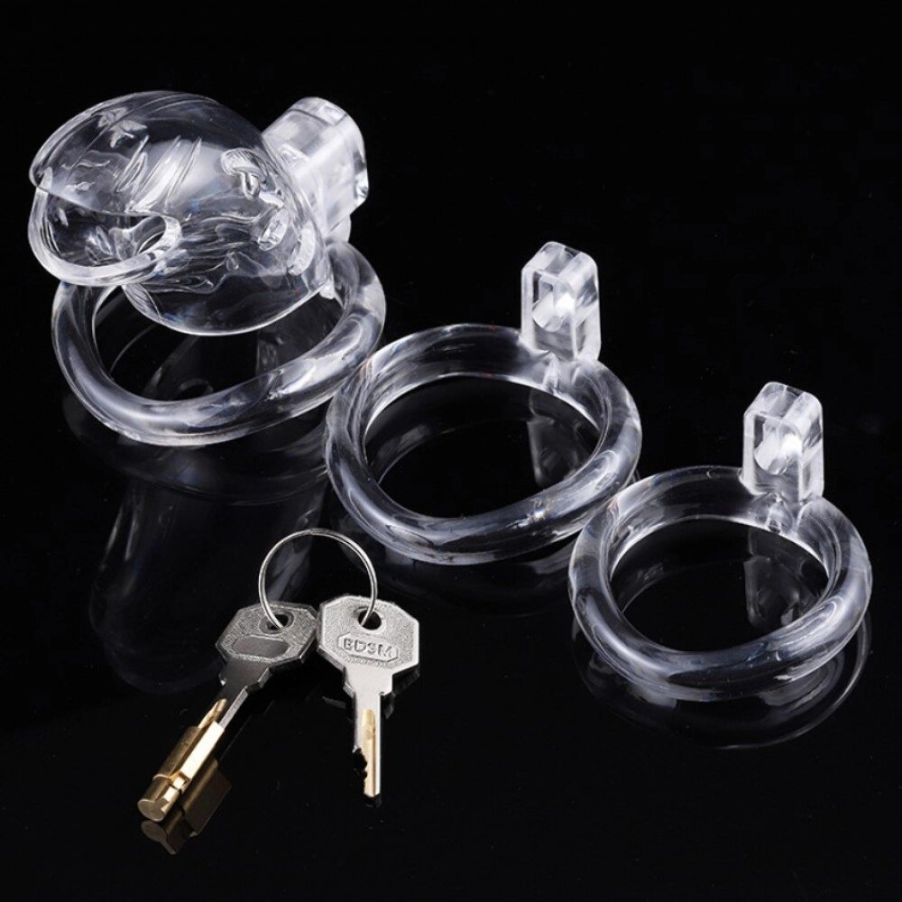 Пояс    для чоловіків у формі рибки Resin Chastity Device Clear від компанії Elektromax - фото 1