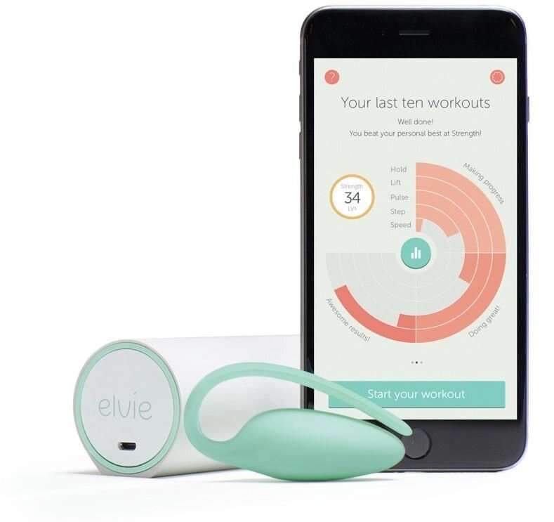 Преміумтренажер Кегеля Elvie Exercise Tracker, індукційна зарядка, PRO-додаток, без вібрації від компанії Elektromax - фото 1