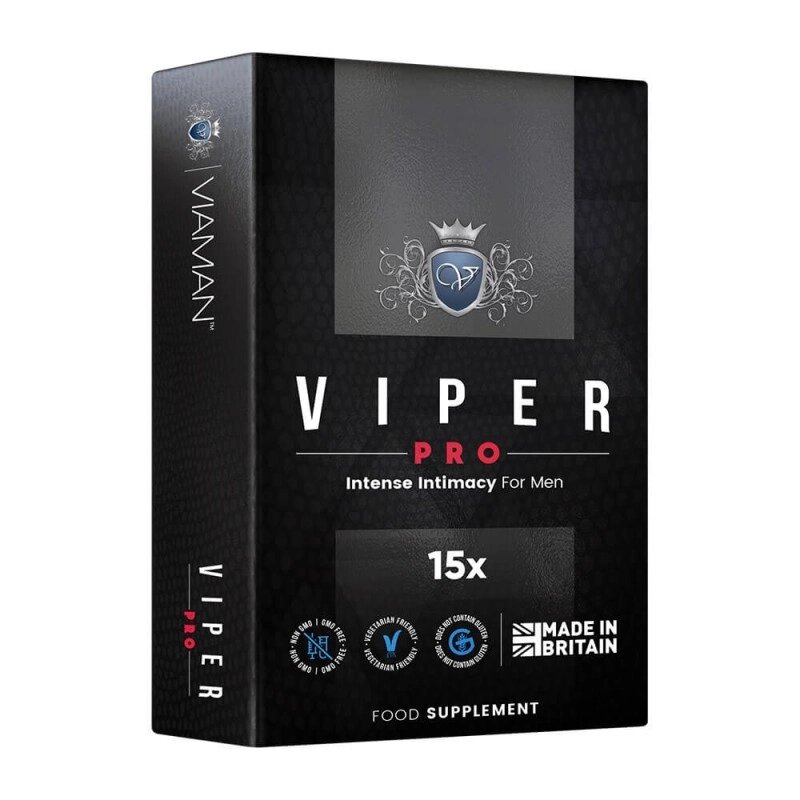 Препарат для чоловічої сили Viaman Viper Pro, 15шт від компанії Elektromax - фото 1