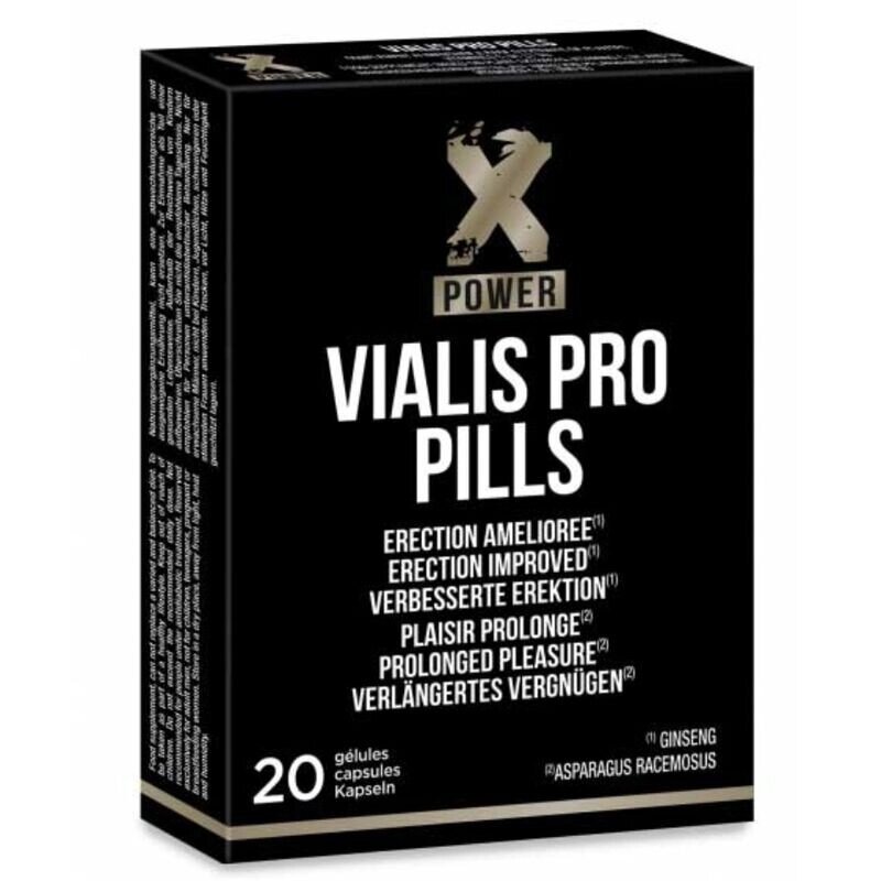 Препарат для чоловіків Xpower Vialis Pro Erection Improved, 20 капсул від компанії Elektromax - фото 1