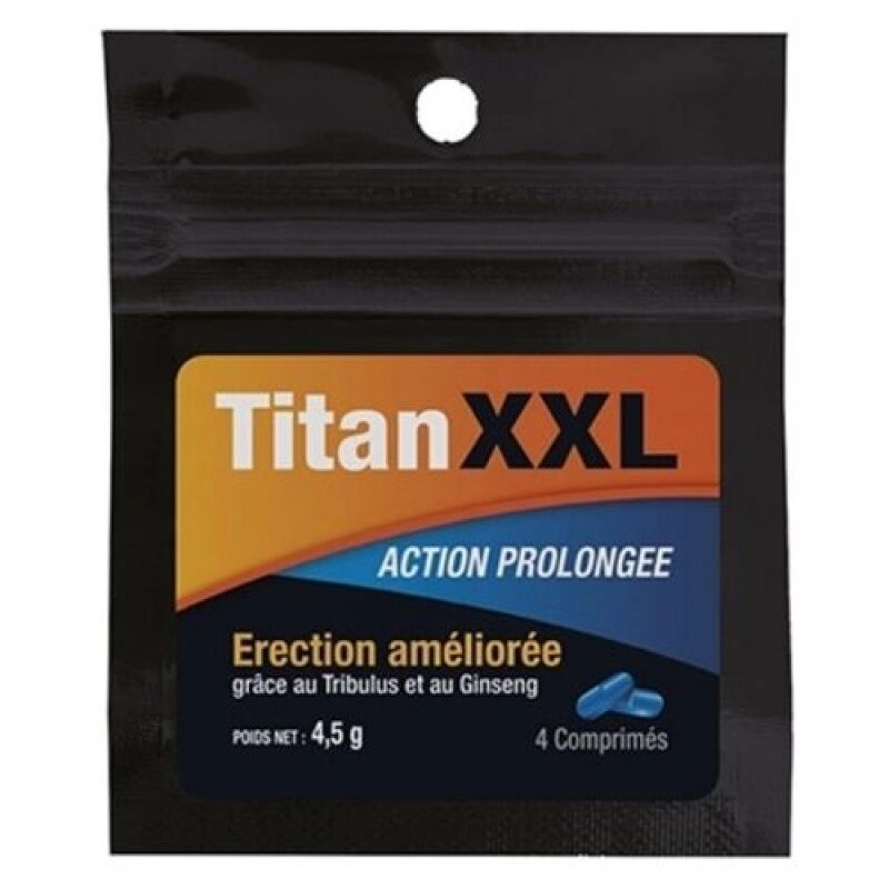 Препарат для ерекції Titan XXL Prolonged Action, 4 капсули від компанії Elektromax - фото 1
