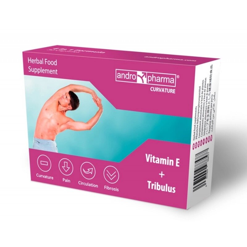 Препарат для корекції статевого члена Herbal Food Supplement Andropharma Curvature, 30шт від компанії Elektromax - фото 1