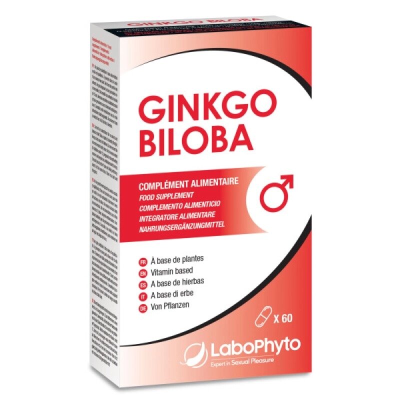 Препарат для поліпшення ерекції Ginkgo Biloba, 60 капсул від компанії Elektromax - фото 1