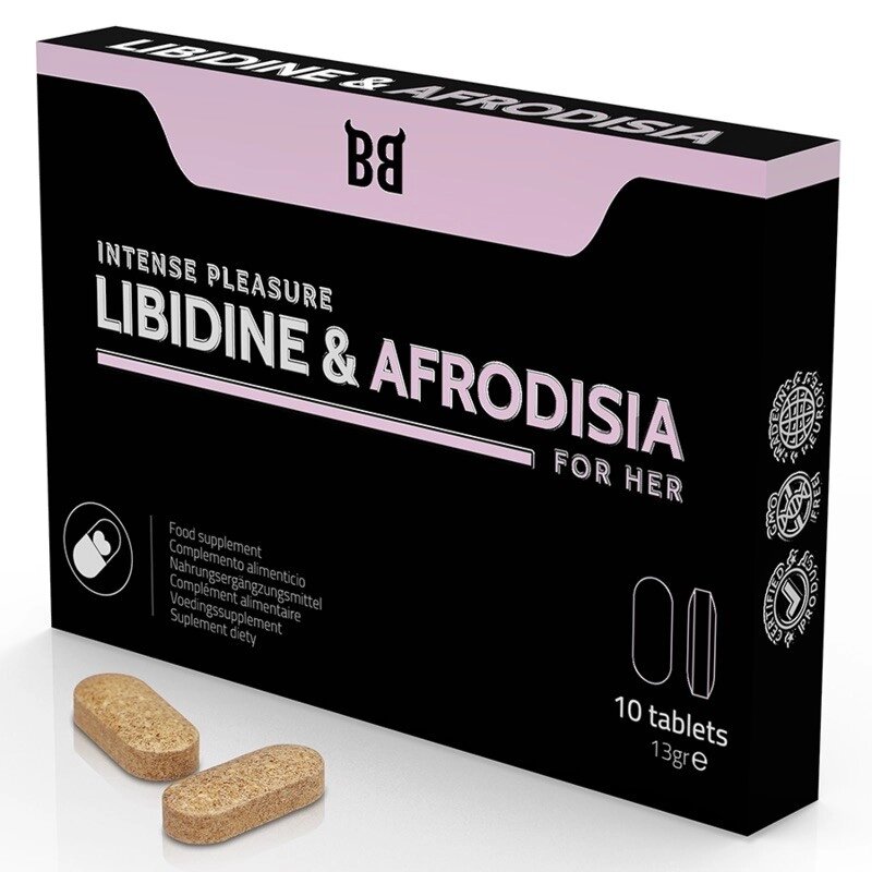 Препарат для жінок Blackbull Libidine Afrodisia Intense Pleasure, 10 таблетки від компанії Elektromax - фото 1