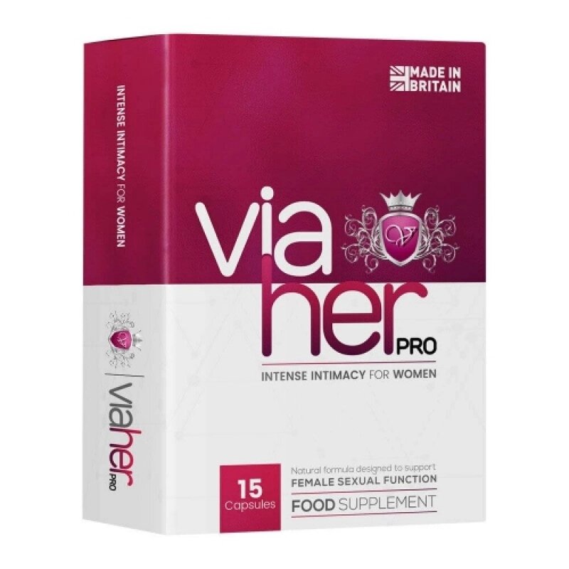 Препарат жіночого сексуального здоров'я ViaHer Pro, 15шт від компанії Elektromax - фото 1