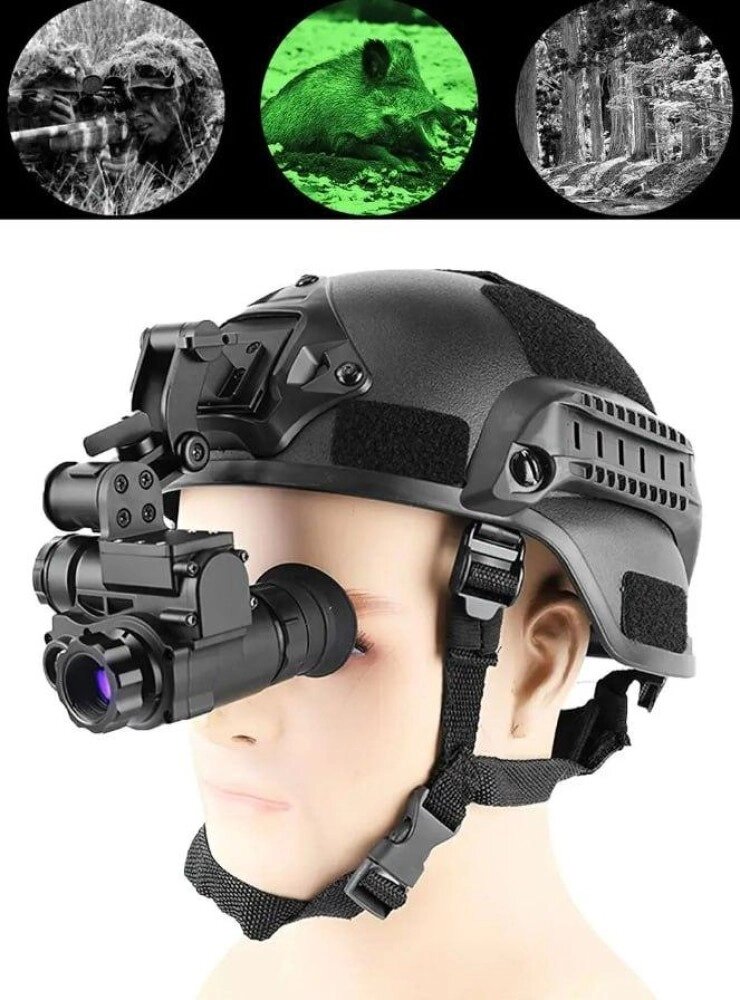 Прилад нічного бачення Night Vision Vector Optics NVG 10 + WiFi з кріпленнями під шолом чорний від компанії Elektromax - фото 1