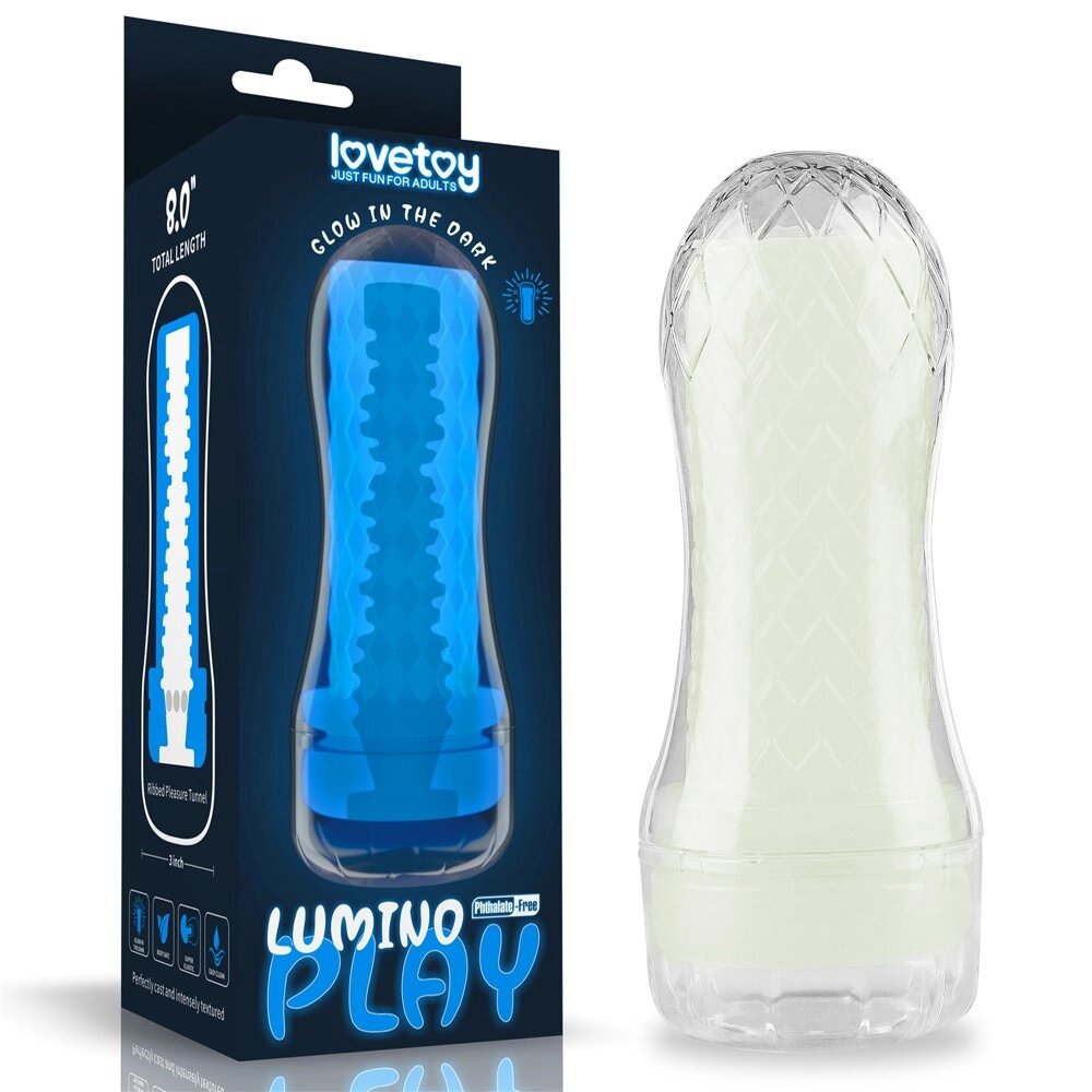 Пристрій    для чоловіків Ribbed Lumino Play Masturbator від компанії Elektromax - фото 1