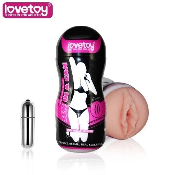 Пристрій    для чоловіків Sex In A Can Vagina Lotus Tunnel Vibrating від компанії Elektromax - фото 1