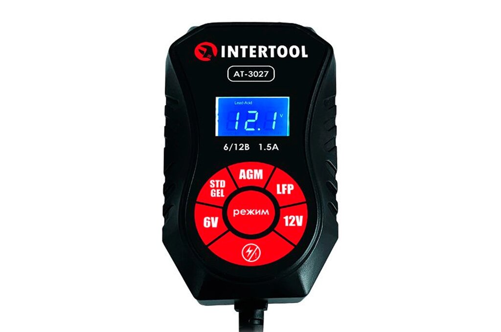 Пристрій зарядний Intertool - 6/12В x 1,5А x 40Ач 1 шт. від компанії Elektromax - фото 1