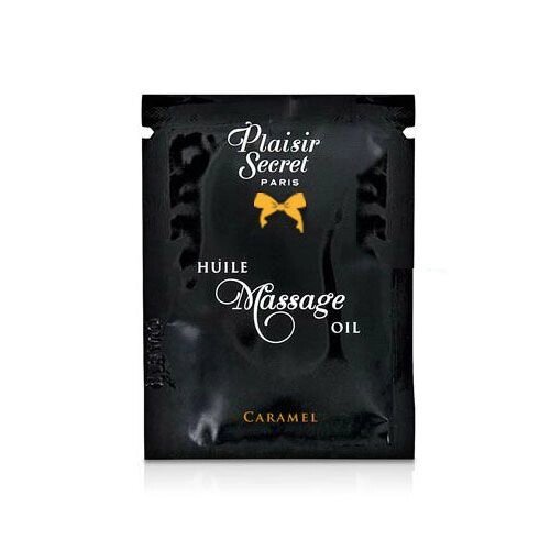 Пробник масажної олії Plaisirs Secrets Caramel (3 мл) від компанії Elektromax - фото 1