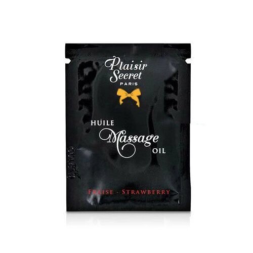 Пробник масажної олії Plaisirs Secrets Strawberry (3 мл) від компанії Elektromax - фото 1