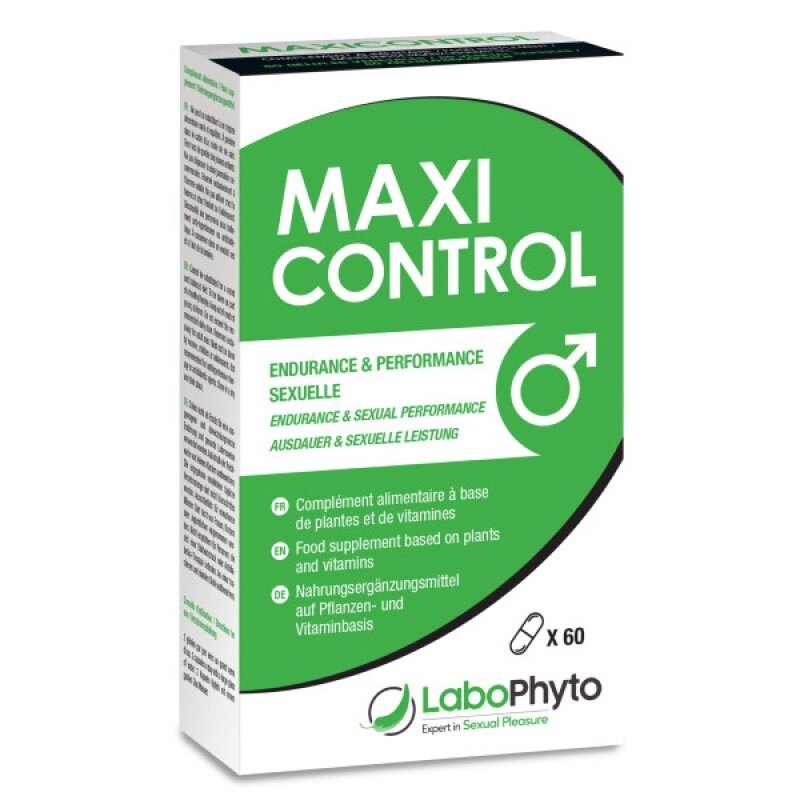 Пролонгатор для продовження статевого акту MaxiControl, 60 капсул від компанії Elektromax - фото 1