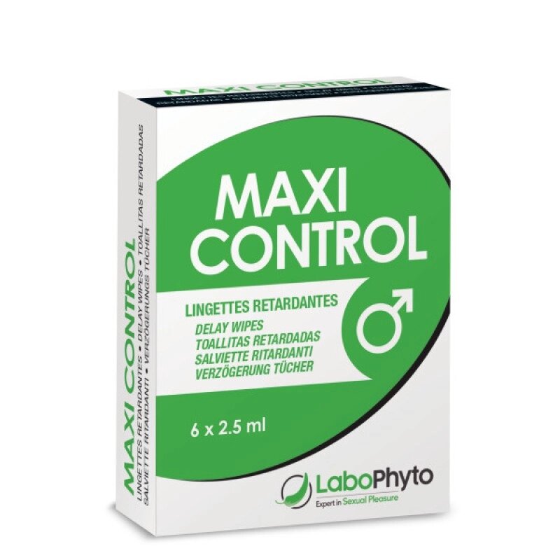 Пролонгатор у для чоловіків MaxiControl Delaying Wipes, 6шт від компанії Elektromax - фото 1