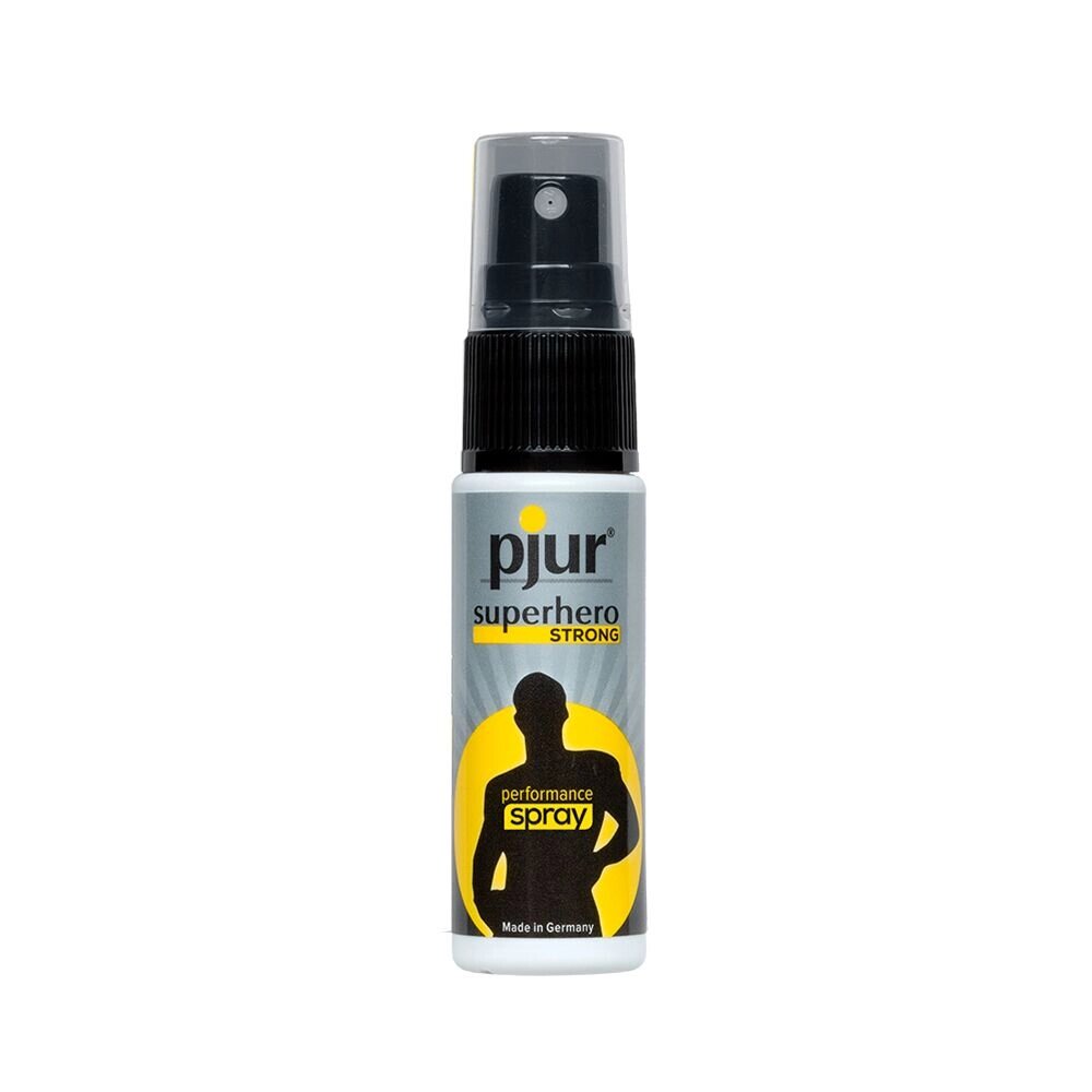 Пролонгувальний спрей pjur Superhero Strong Spray 20 ml, з екстрактом імбиру, всотується в шкіру від компанії Elektromax - фото 1