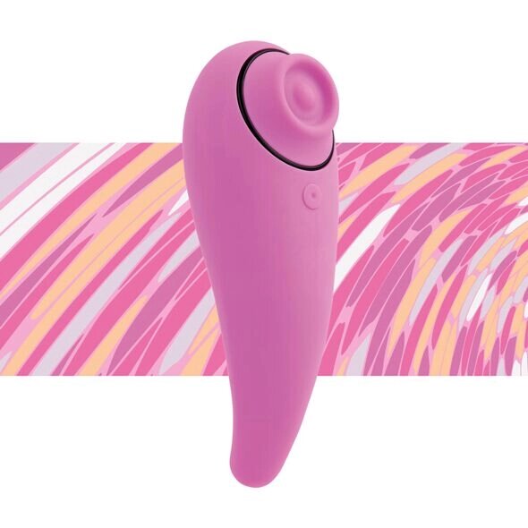 Пульсатор для клітора плюс вібратор FeelzToys - FemmeGasm Tapping & Tickling Vibrator Pink від компанії Elektromax - фото 1